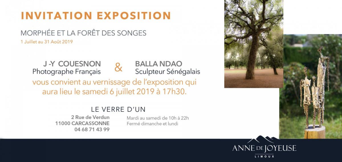 Affiche expo invitation le verre d un 3